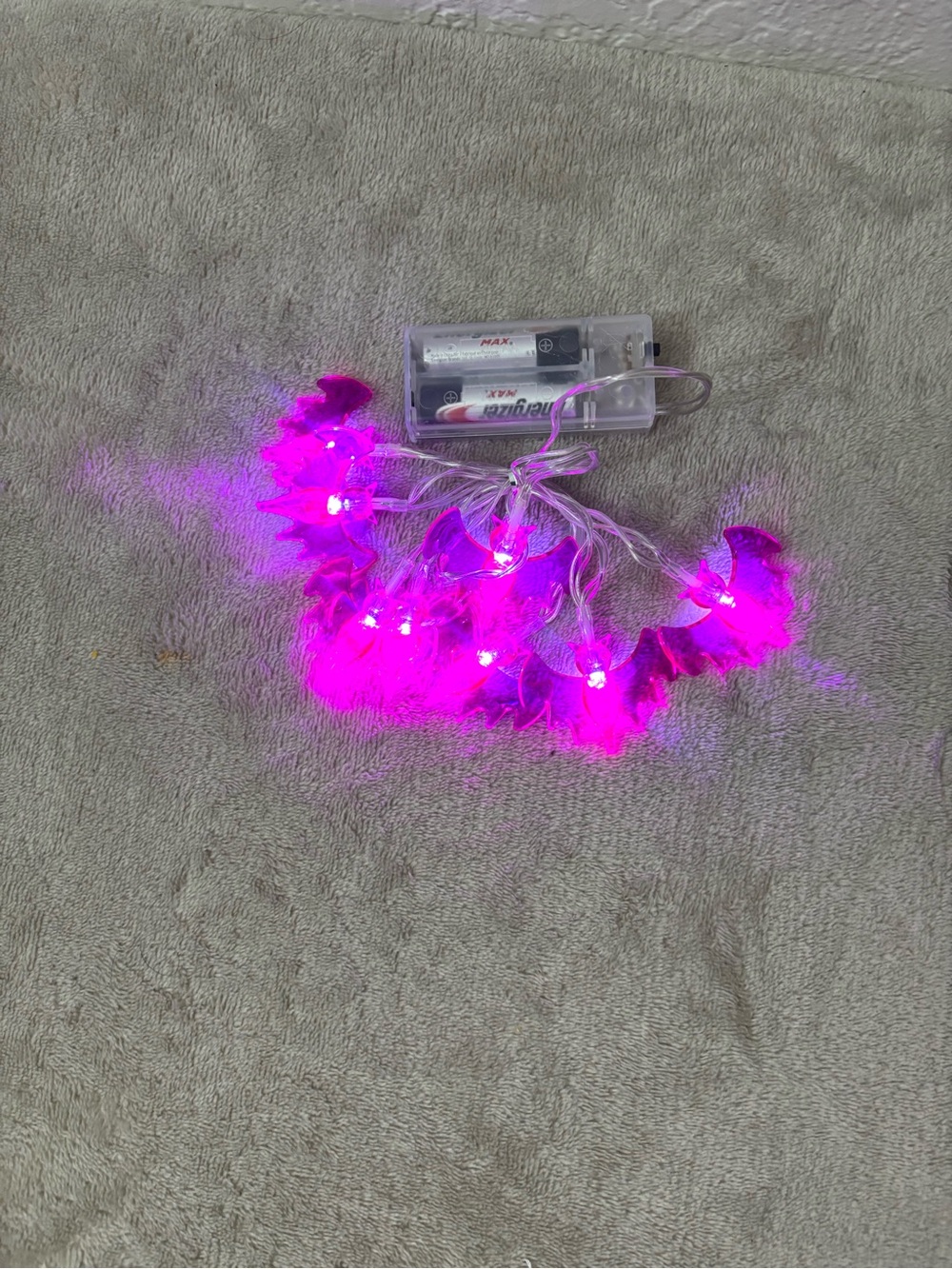 Battery-Powered Pink vampires LED String Lights